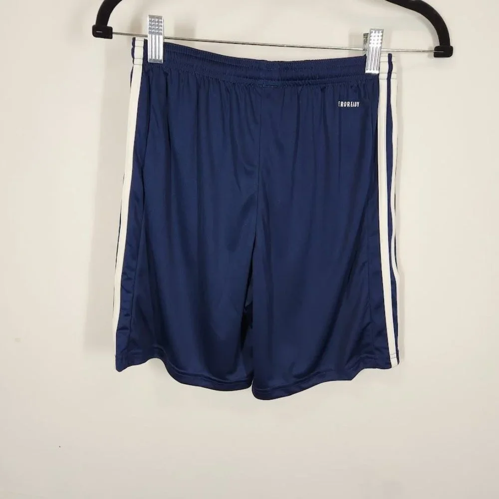 NWT ADIDAS SQUADRA‎ 21 SHORTS in Navy Blue Size Youth Large